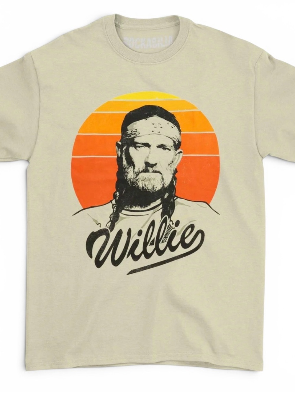 Willie Nelson Sunset Gradient Graphic Tee NIP Small & Medium Retro Country Shirt